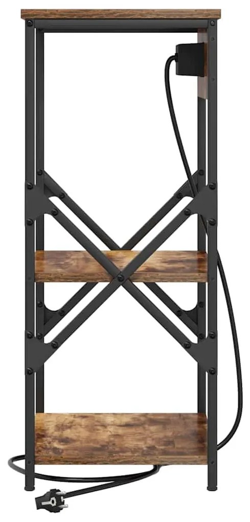 Éjjeli Szekrények 2 pcs Füstölt tölgy 41 x 31 x 76 cm Faanyag
