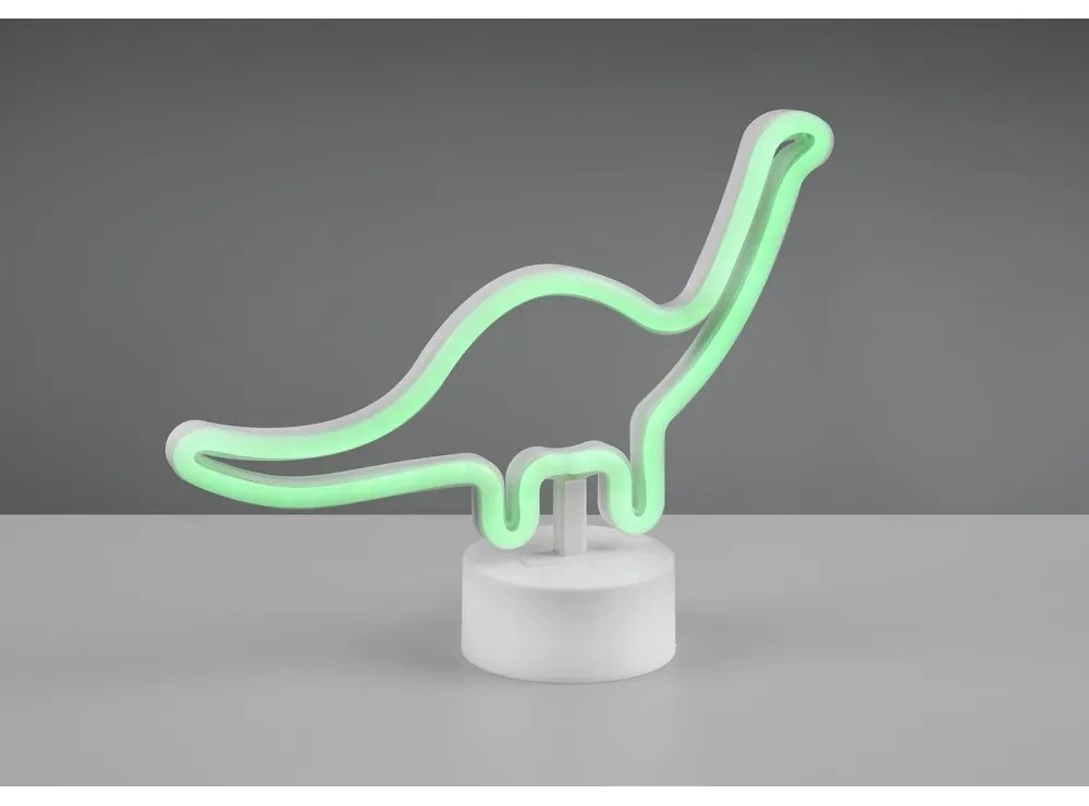 Fehér LED asztali lámpa (magasság 20 cm) Bronto – Reality