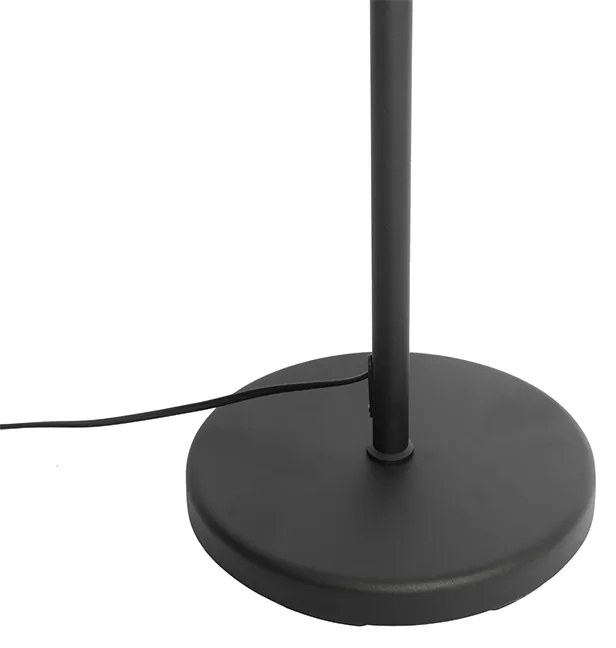 Állólámpa fekete fekete árnyékolóval és állítható karral - Ladas Deluxe