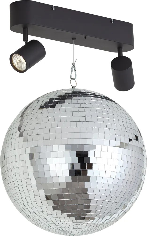 Retro függőlámpa Diszkógömb LED-del 2-lámpás távirányítóval - Discoball