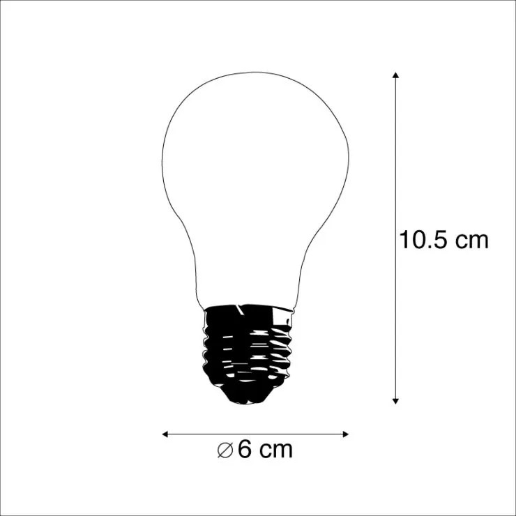 5 darabos E27-es dimmelhető LED izzókészlet A60 7,6W 780 lm 2700K