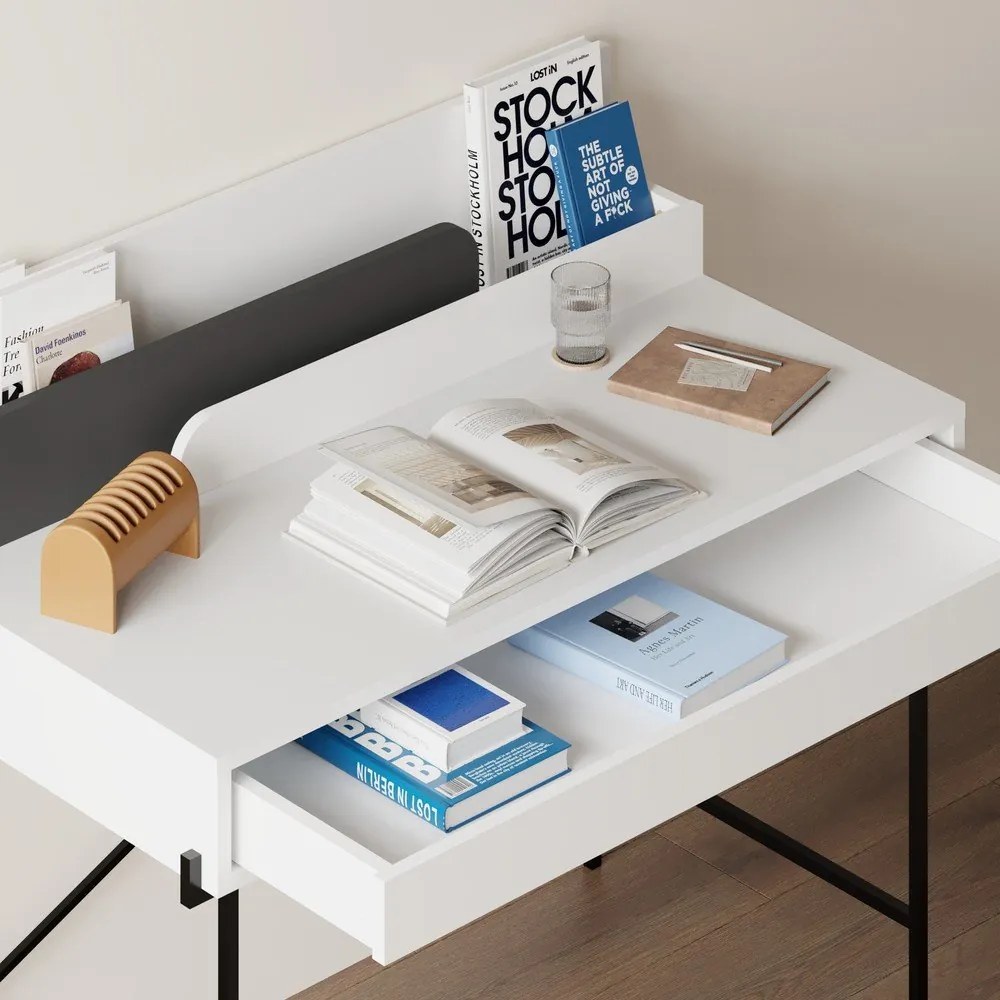 Szekreter típusú íróasztal 60x113 cm Lila – Marckeric