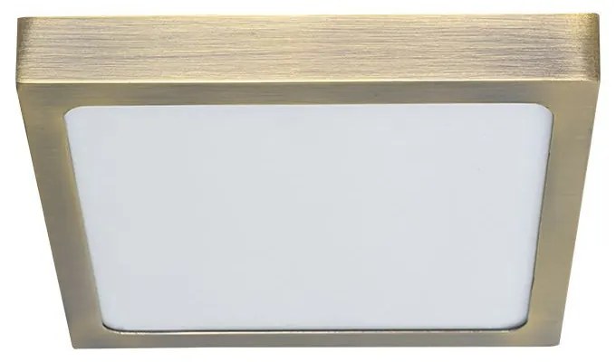 PREZENT 49062 LENYS Négyzetes Mennyezeti Lámpa Antik Bronz, Fehér LED IP20