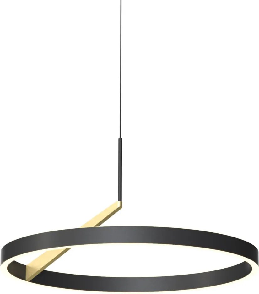 ZUMA LINE MD3689-1M-3BGT MALU Modern Led Függesztett Lámpa Fehér, Fekete, Arany LED IP20