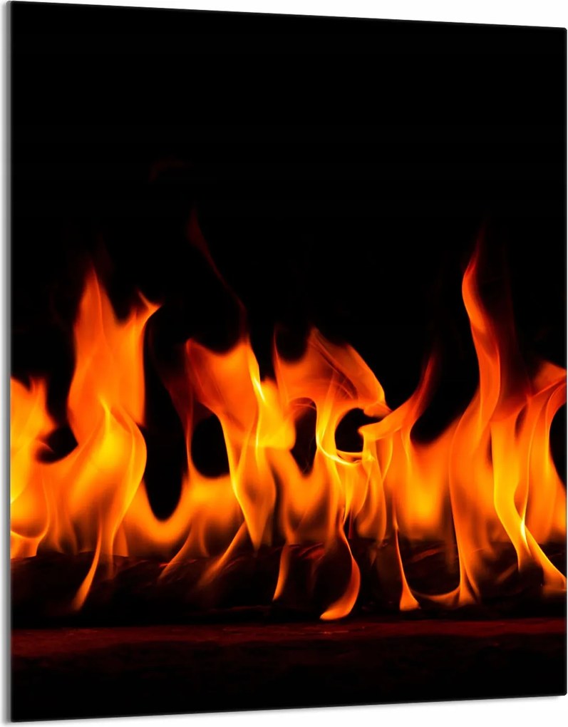 Üveg Vágódeszka 40x52 Tűz a Konyhában