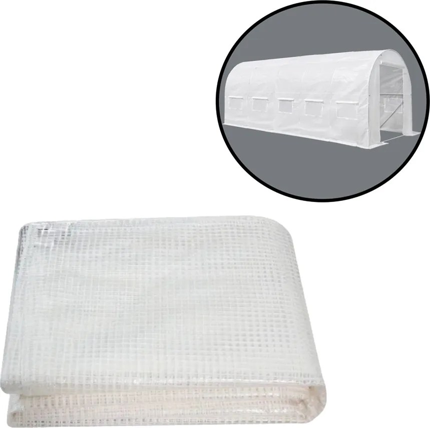 Melegház fólia 200x300x600 cm váz nélkül fehér