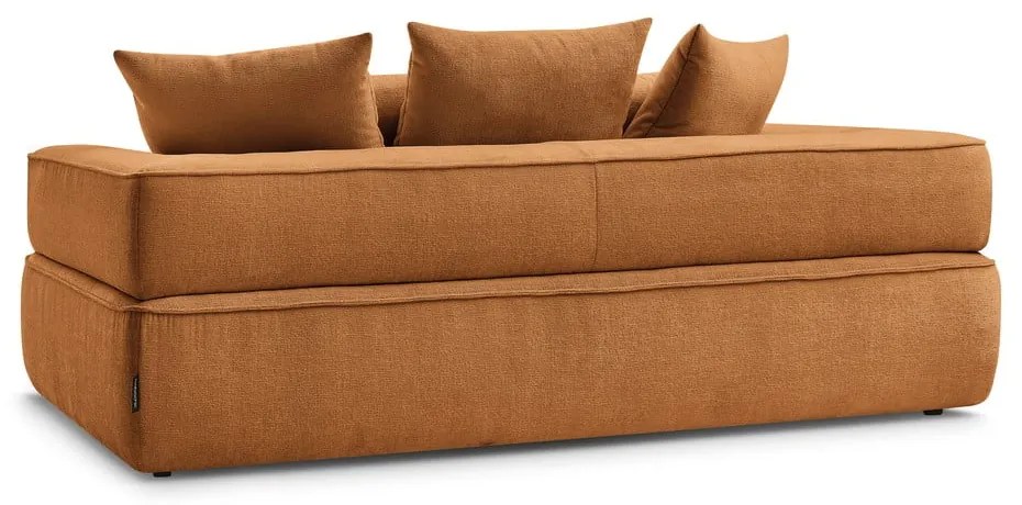 Mustársárga zsenília kanapé 237 cm Whesley – Bobochic Paris