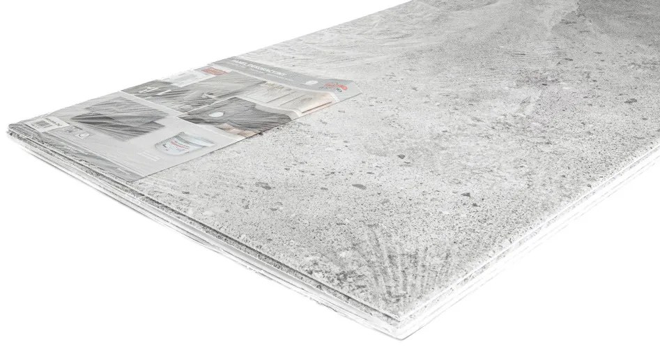 Polisztirol dekorpanel, Kavicsos beton, halványszürke világos, 2 m2-es csomag