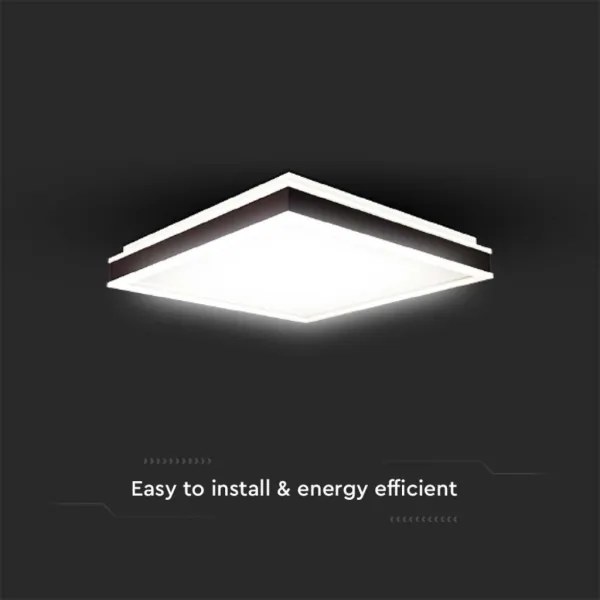 LED Mennyezeti lámpa LED/18W/230V 4000K 35x35 cm fekete