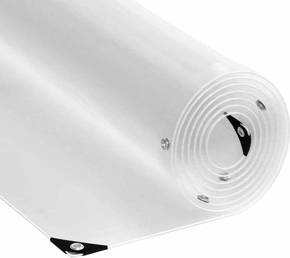 vidaXL átlátszó ponyva lyukasztóval 4x10 m PVC