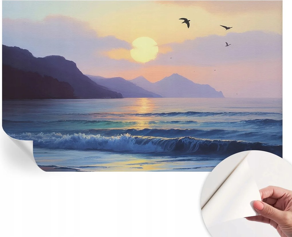 Dekoratív öntapadós fotótapéta irodába Tengeri nyugat 416x254 cm