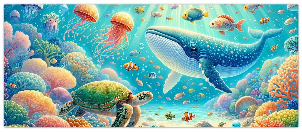 Kép - A világ a víz alatt (120x50 cm)