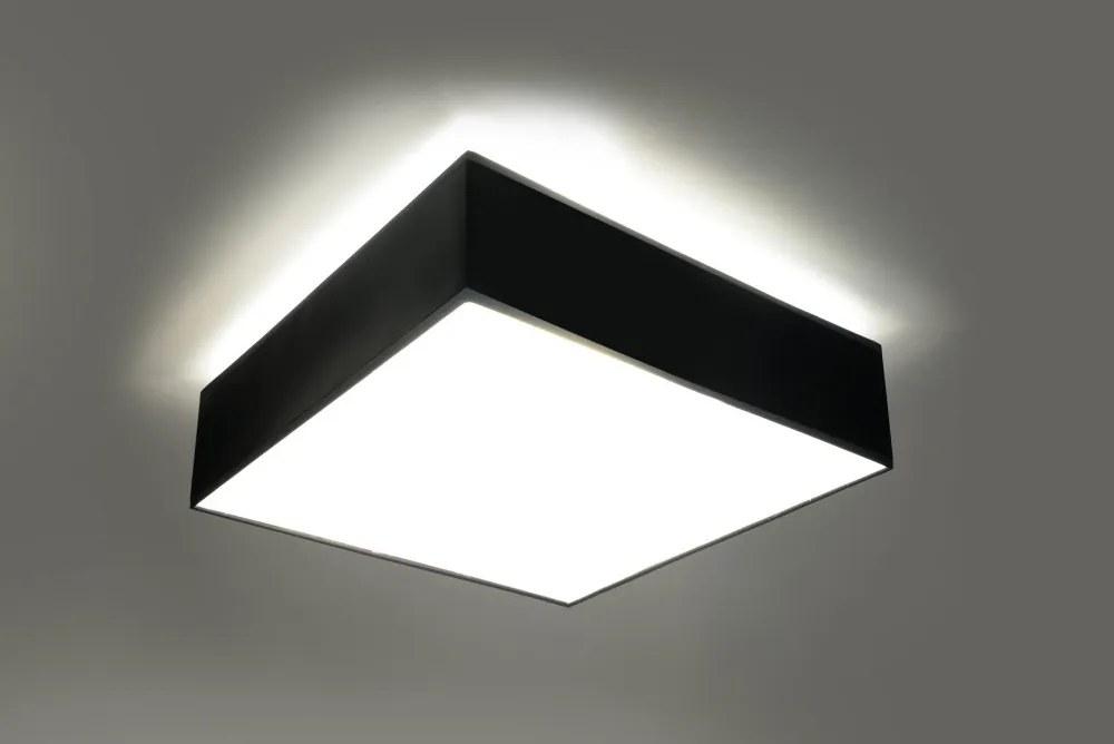 SOLLUX SL-0136 HORUS Négyzetes Mennyezeti Lámpa Fekete E27 IP20