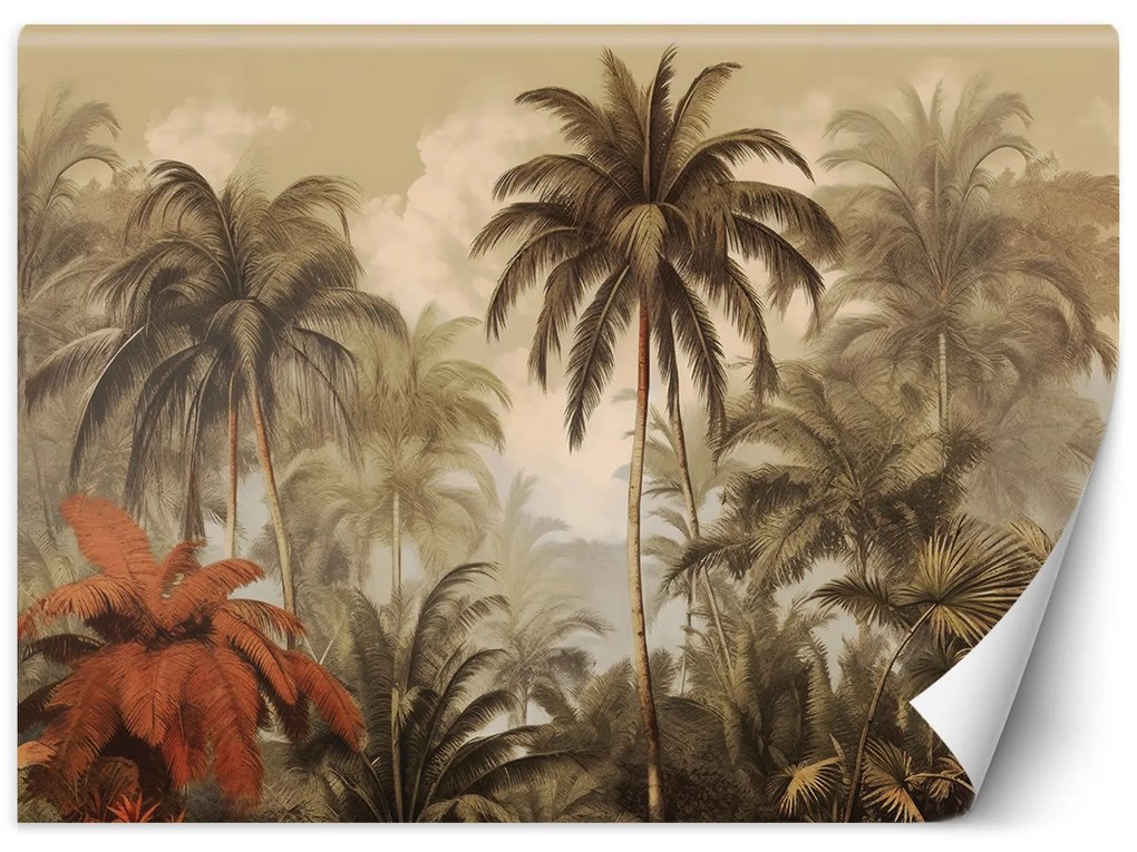 Gario Fotótapéta Trópusi pálmafák a dzsungelben Anyag: Vlies, Méret: 150 x 105 cm