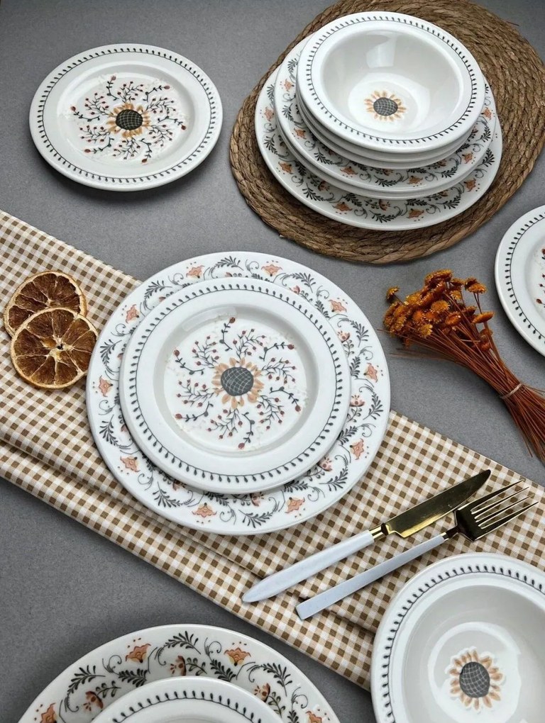 24 részes porcelán étkészlet