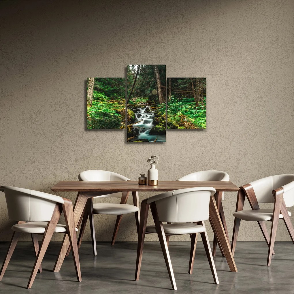 Patak képe az erdőben (90x60 cm)