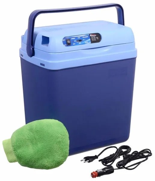 Kijelzős hűtőláda 48W/230/12V 25 l kék