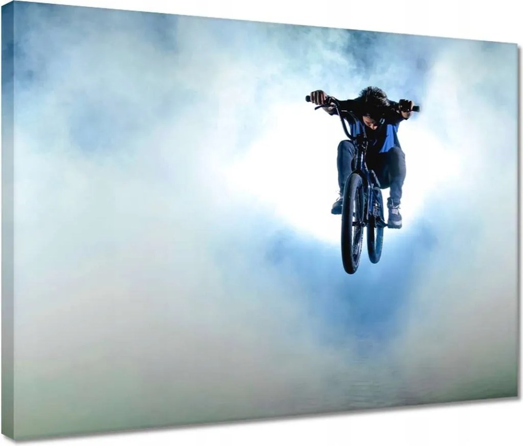 Vászonkép 40x30 Bmx Jumping Kerékpár