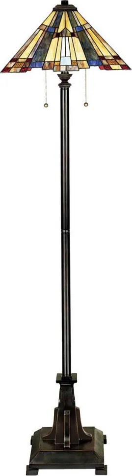 Quoizel INGLENOOK QZ-INGLENOOK-FL Tiffany Állólámpa 2x60W/E27