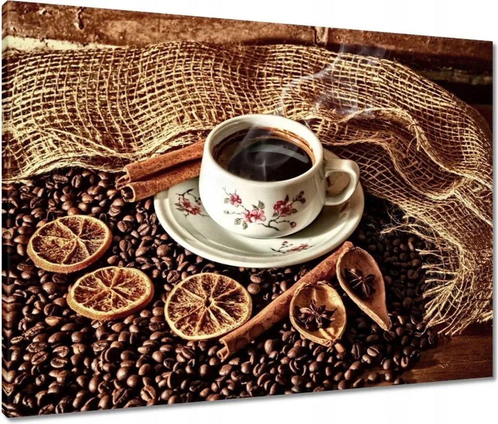 Vászonkép 80x60 Kávéscsésze vaníliával