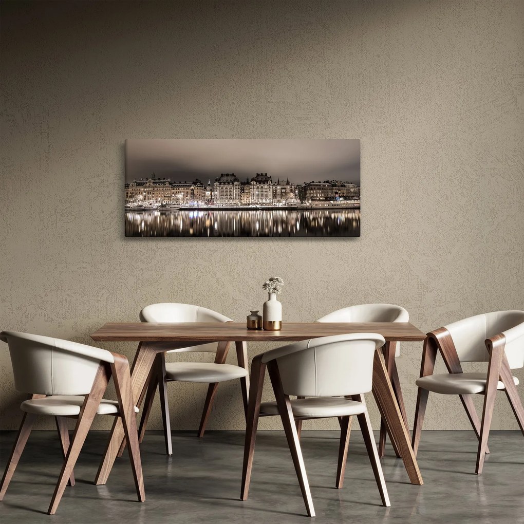 Egy város képe a félhomályban (120x50 cm)