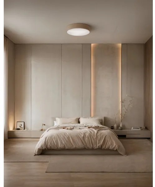 Brilagi - Mennyezeti lámpa CLARE 4xE27/24W/230V átm. 50 cm bézs