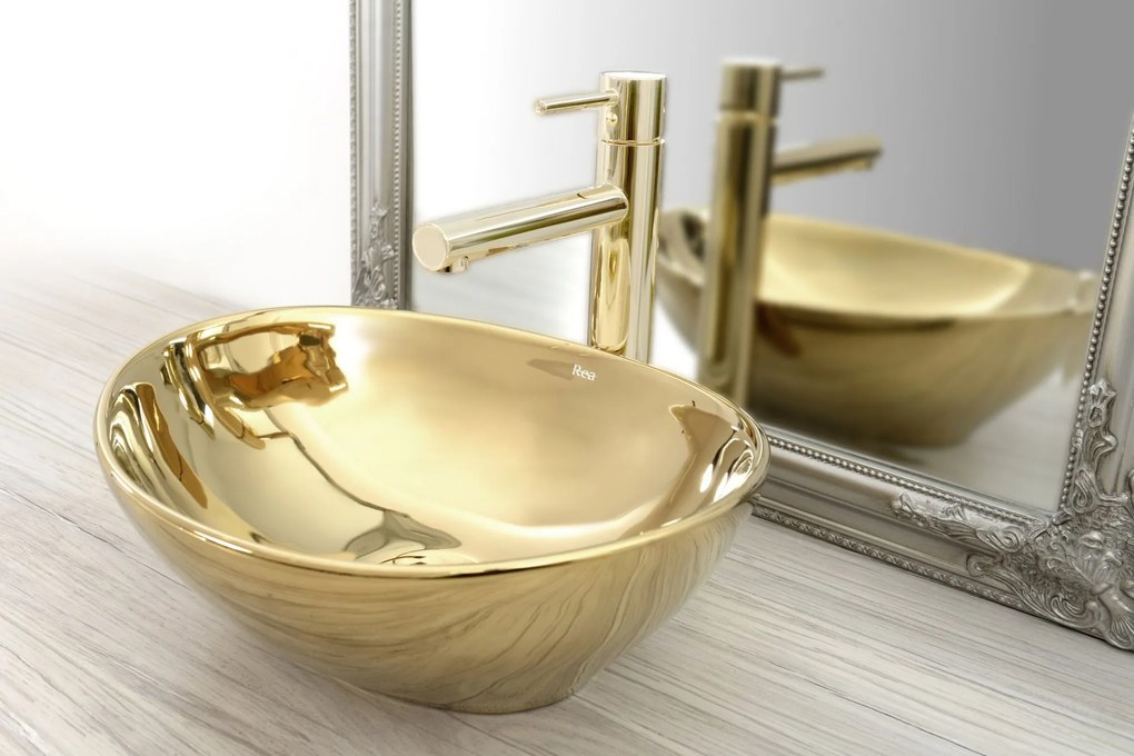 Fürdőszobai csaptelep Rea Tess High Light Gold