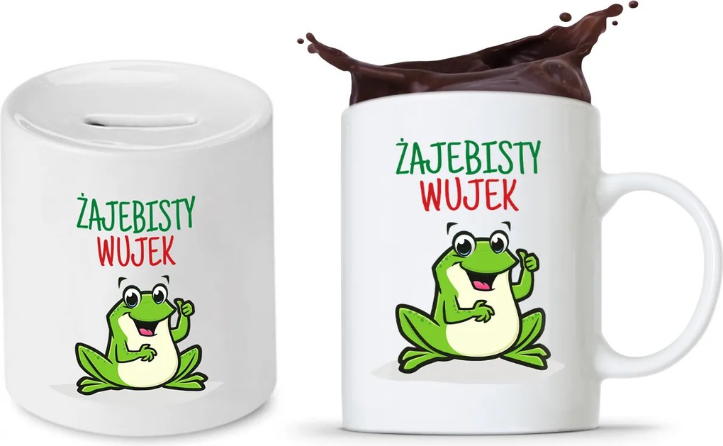 Bácsi Szett Ajándék Bögre Persely nyomott mintával