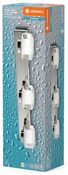 Ledvance-LED Fürdőszobai fali lámpa ORBIS FLAME 3xLED/5,5W/230V IP44 króm