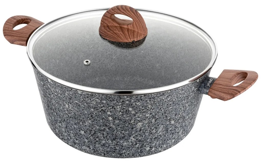 Florina Master MG edény fedővel , 28 cm, 6,1 l, szürke, 28 cm átmérőjű