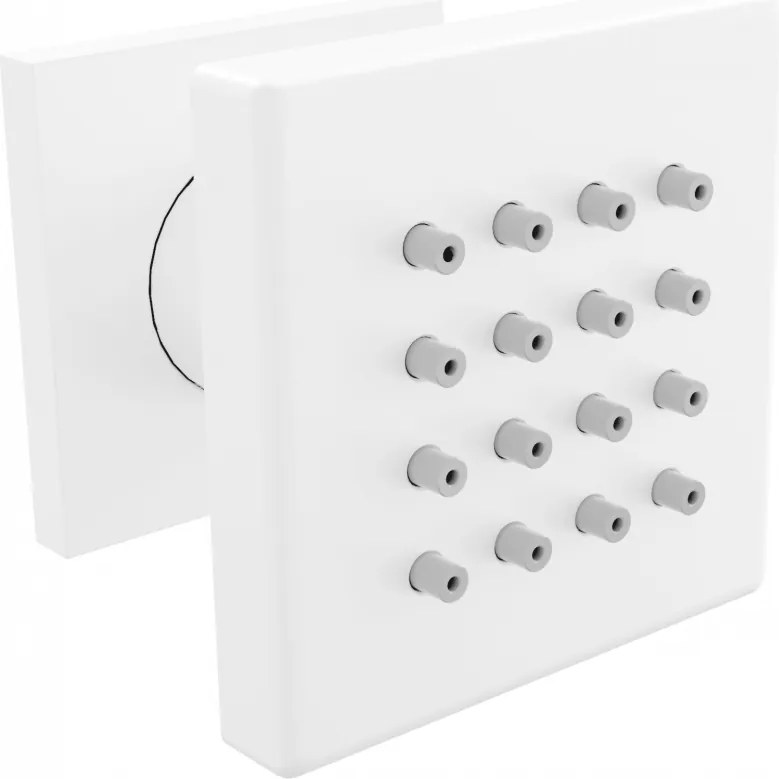 Mexen oldalsó fali zuhanyfej, fehér - 79360-20