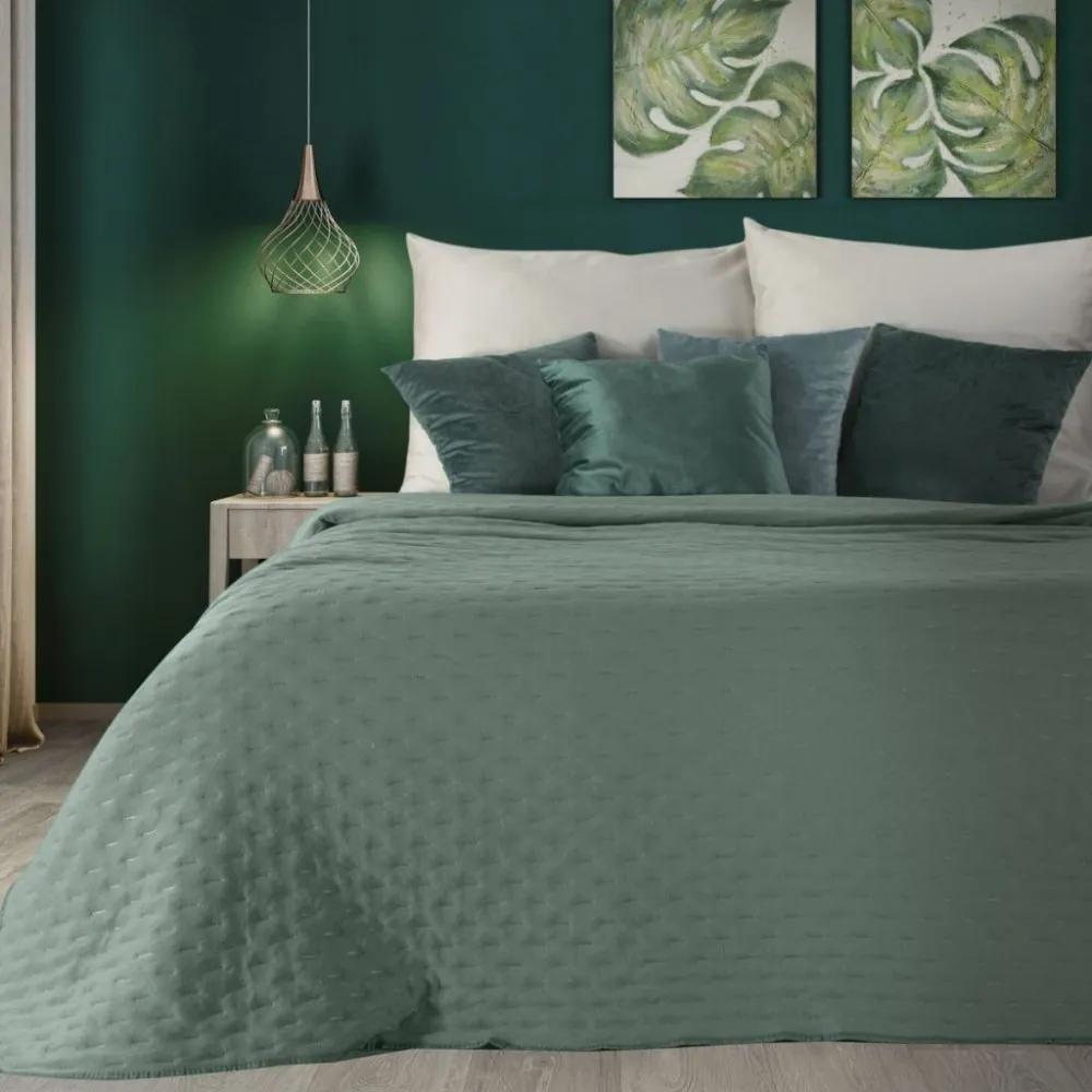 Minőségi zöld ágytakaró Szélesség: 220 cm | Hossz: 240cm
