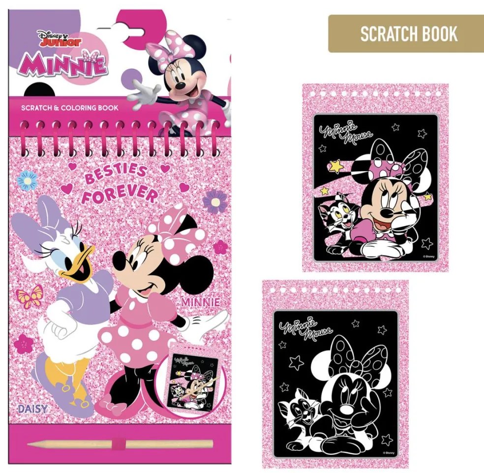 Disney Minnie Besties scratch képkarcoló és színező szett