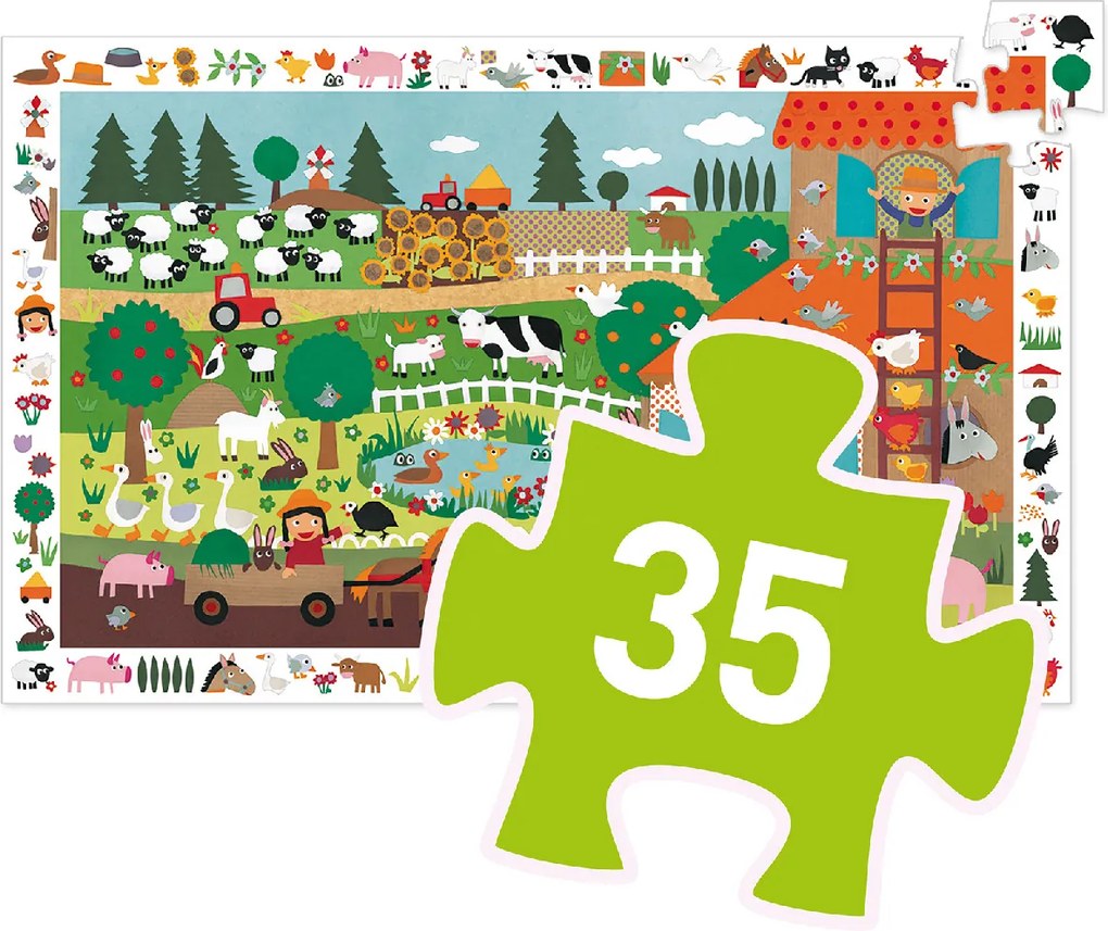 Megfigyeltető puzzle - A farm, 35 db-os - The farm