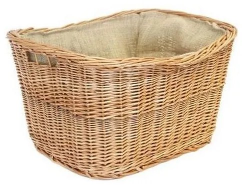 Fonott kosár fogantyúval tűzifához 30x45 cm