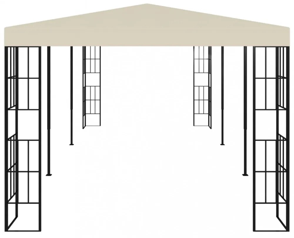 krémszínű pavilon 3 x 6 m