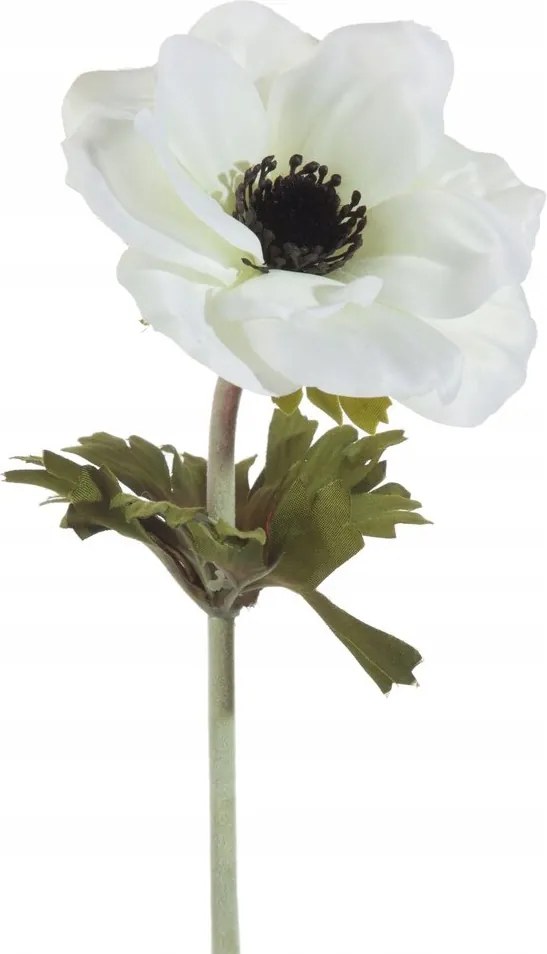 Gyönyörű művirág dekoratív krémszínű 53 cm