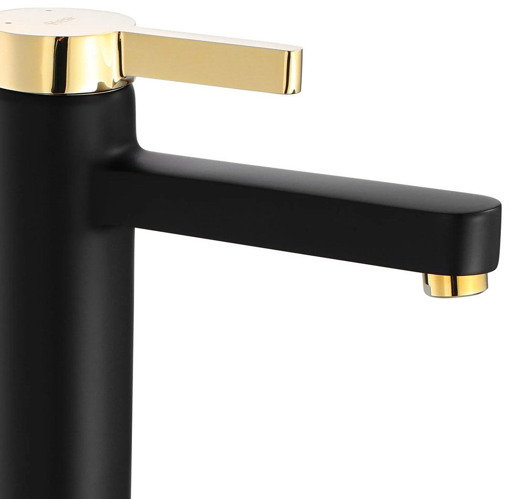 Fürdőszobai csaptelep REA Polo Black Gold High