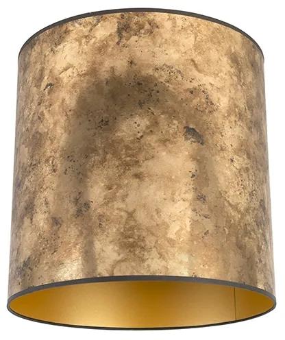 Lámpaernyő bronz 40/40/40 arany belsővel