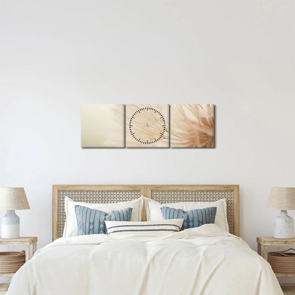 Kép - Virág részletek (órával) (90x30 cm)