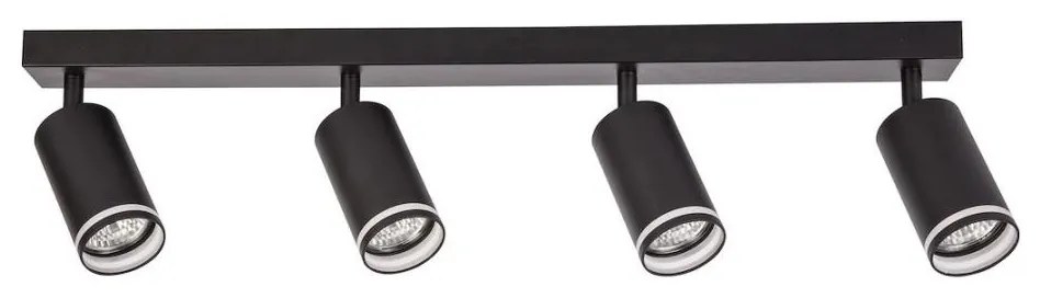 PIPE spotlámpa 4xGU10/10W/230V fekete