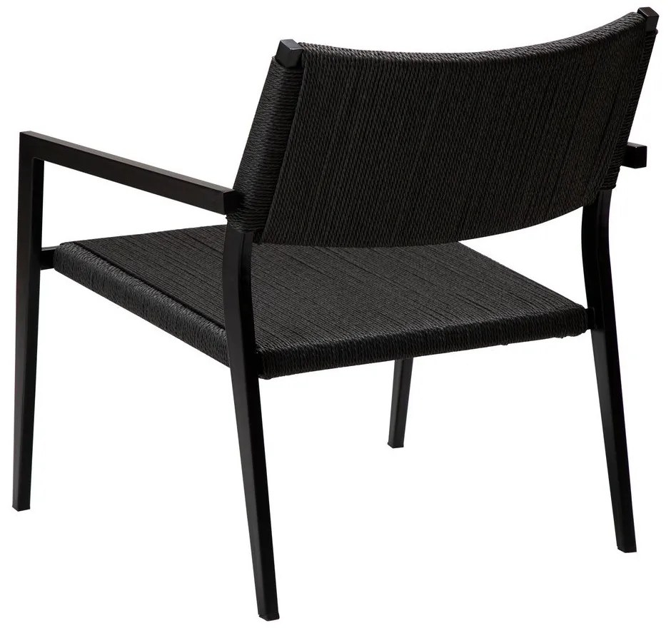 Fekete fotel nádfonattal Loop – DAN-FORM Denmark