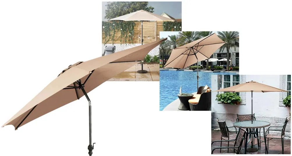 Dönthető, nagy méretű napernyő