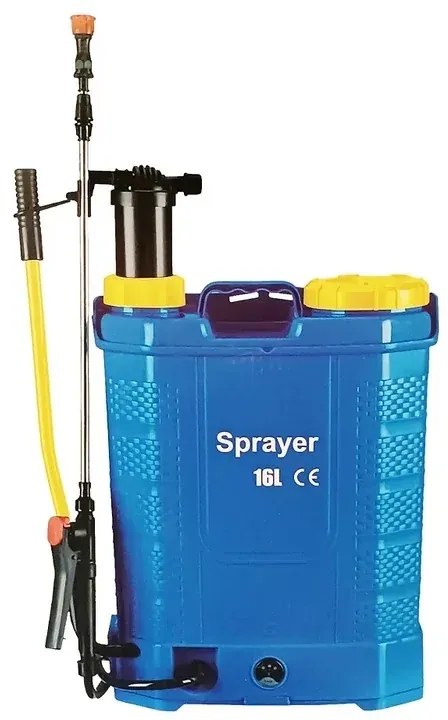 2 az 1-ben akkus permetező KF-16C-47 16 literes kapacitással, 5 különböző fejjel