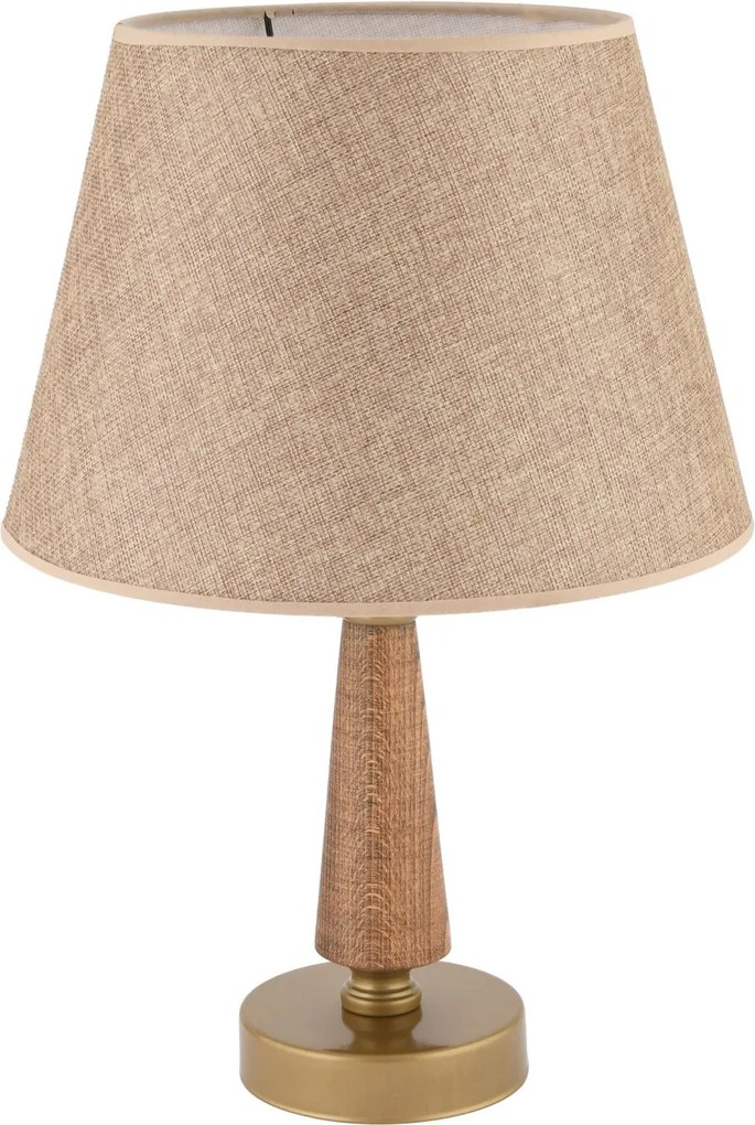 Fém éjjeli lámpa, bézs-barna, 20 cm – TR390FLH2715