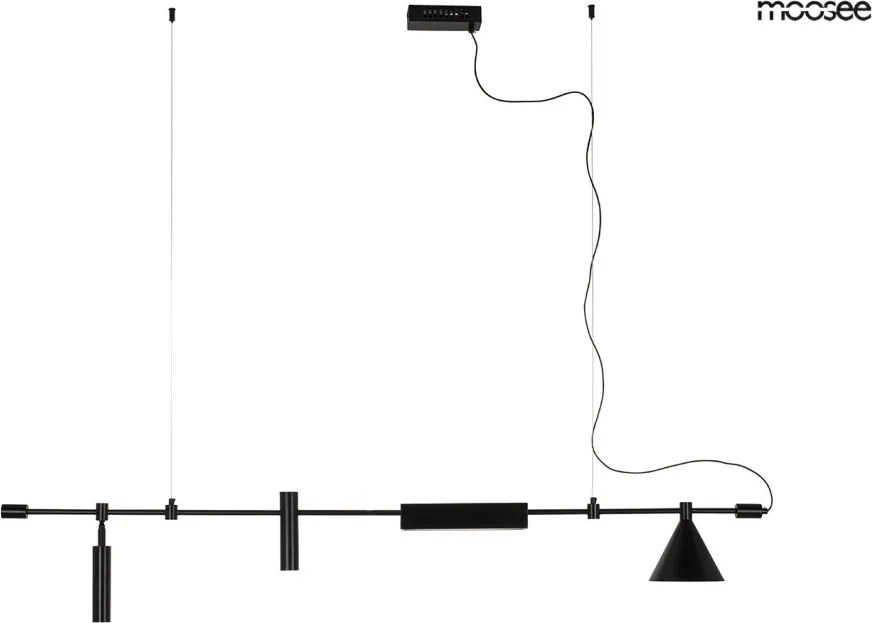 KING HOME MSE010100333 TECHNICS Modern Függesztett Lámpa Fekete LED IP20