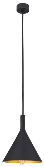 Orion - GUNDA kábeles függőlámpa 1xE14/40W/230V átm. 16,5 cm fekete/arany