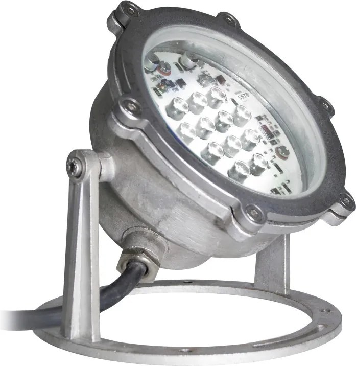 NOVOLUX 382A-L0316D-30 GAMBLE Kültéri Reflektor Fehér, Ezüst LED IP68