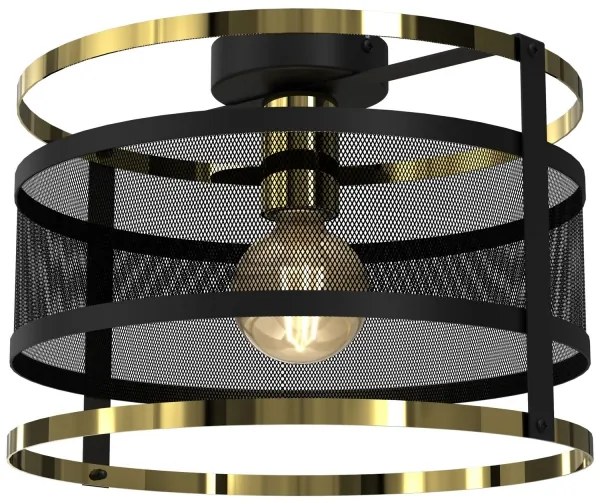 Felületre szerelhető csillár RIM 1xE27/60W/230V fekete/arany