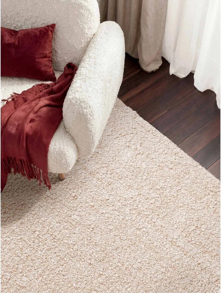 Krémszínű kézi szövésű buklé szőnyeg 120x170 cm Notting Hill Portobello – Ted Baker